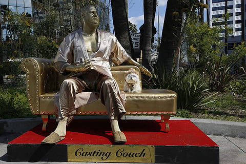 Harvey Weinstein's 'Casting Couch' statue unveiled ahead of Oscars