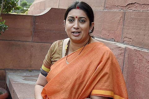 Union Minister for Information and Broadcasting Smriti Irani (File photo | PTI)