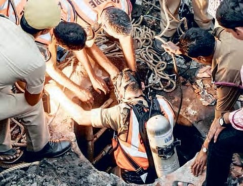 File picture of a rescue operation for Gunja Gangaraju  | Express