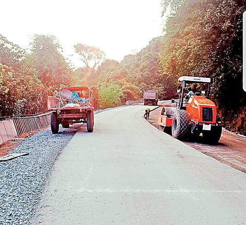 Concretisation work under way on Shiradi Ghat on NH 75  | Express