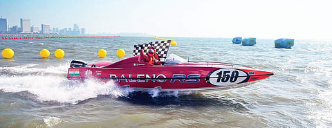 Powerboat racing  for representational purpose