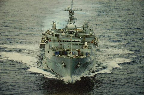 INS Jalashwa, a Landing Platform Dock (LPD), imported from the US in 2007. | Express File Photo