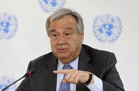 UN chief Antonio Guterres | File AP