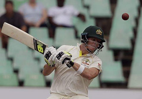 Australia's batsman Cameron Bancroft avoids a bouncer from South Africa's bowler Morne Morkel‚ on day three of the first cricket test match between South Africa and Australia at Kingsmead stadium in Durban, South Africa | AP