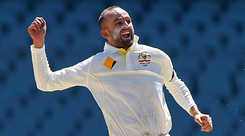 Nathan Lyon was said to have apologised to De Villiers. (Photo | AP)