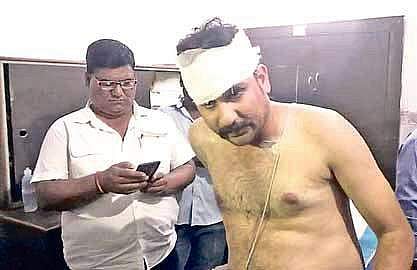Irasis Acharya undergoing treatment.
