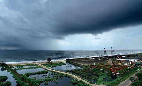 An aerial view of Vypeen Islands where big projects take root  Albin Mathew