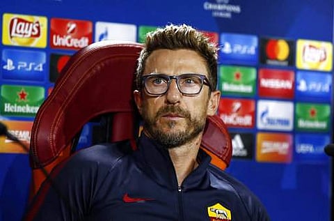 Roma coach Eusebio Di Francesco. | AP