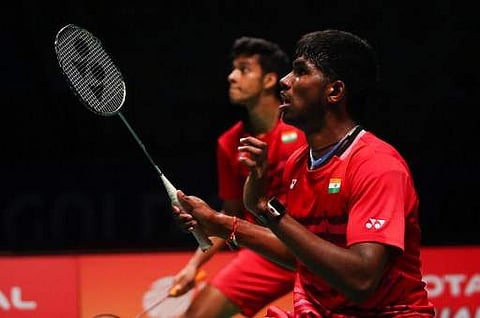 Chirag Shetty (L) and Satwiksairaj Rankireddy (R) of India | AFP
