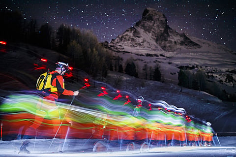 The 'Patrouille des Glaciers' or Glacier Patrol is a ski mountaineering race that takes place along the Swiss-Italian border once in two years at the end of April. It is organised by the Swiss Armed Forces and military and civilians participate in patrols or teams of 3 members. IN PIC: Start point of the 21st Glacier Patrol race outside the ski resort of Zermatt, Switzerland. (Photo | AP)
