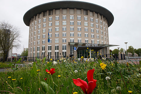 Headquarters of the Organization for the Prohibition of Chemical Weapons (OPCW) are seen in The Hague, Netherlands. (File Photo | AP)
