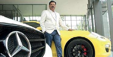 Mujeeb Rahman K at Royal Drive showroom in Kozhikode   T P Sooraj