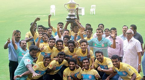 The team at the Jawaharlal Nehru Stadium in Kochi