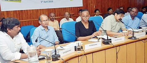 Yemi Oloruntuyi, MSC programme head, speaking at the panel discussion held at the CMFRI on Thursday