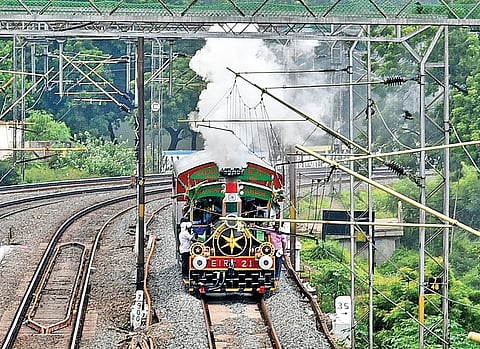 Image for representational purposes. In this photo, Heritage on Rail featuring steam locomotive ‘Express EIR 21’ on its way from Egmore to Kodambakkam. | P Jawahar