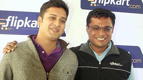 Co-founder's of e-commerce platform Flipkart, Binny Bansal (L) and Sachin Bansal (R). (Photo | PTI)