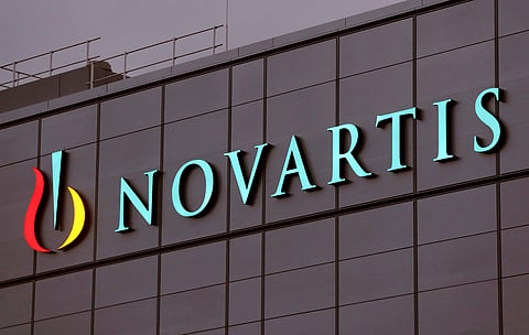 Swiss drugmaker Novartis' logo is seen at the company's plant in the northern Swiss town of Stein, Switzerland  (Photo | Reuters)