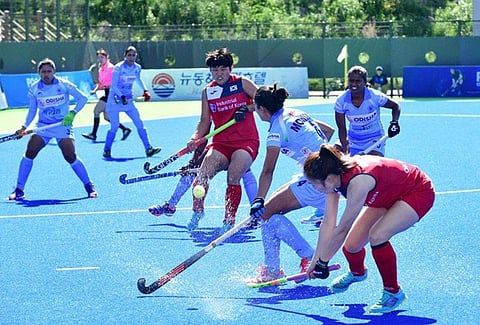 India draws 1-1 against Korea | Indian Hockey India Twitter