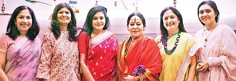 From left: Rathi Neelakanndan, Anu Agarwal, Nina Reddy, Sonal Mansingh, Sujatha and Anu