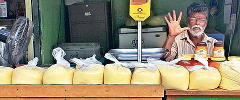 Once dotted with around 20 palkova shops, the street has only eight or nine shops now