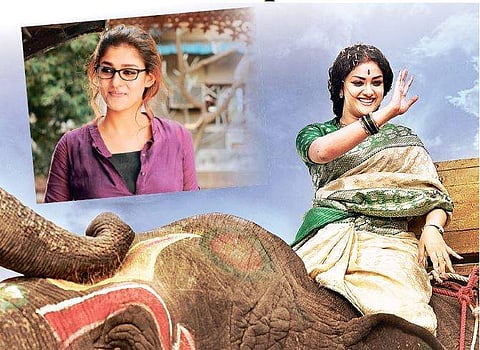 (A still from Mahanati; inset Nayanthara)