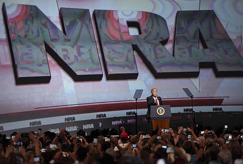 President Donald Trump speaks during the National Rifle Association-ILA Leadership Forum (File | AP)