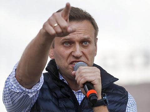 In January, Navalny was also detained over an unauthorised rally and was formally charged then released. | AP