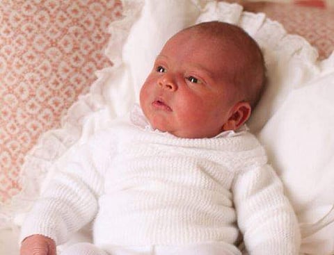 Prince William and Kate Middleton's son, Prince Louis. | Twitter/Kensington Palace