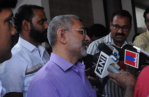 Justice Kurien Joseph responds to queries after a book launch function at Kochi. (Express Photo | A Sanesh)