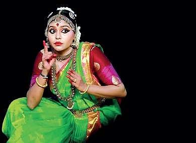 Sruthy Jayan performing her two-hour-long bharatanatyam kacheri for the dance festival at Koodalmanikyam temple, Irinjalakkuda