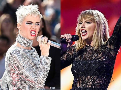 Katy Perry and Taylor Swift. | AP