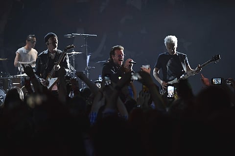 The band ripped through its 90-minute set, covering 18 songs, and maintaining enough energy to keep many of the nearly 1,500 on their feet for most of the night.  (AP)