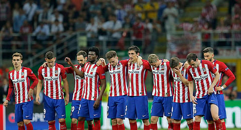 Atletico Madrid team (FIle photo | AP)