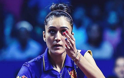 Dabang Smashers star Manika Batra (Photo | Dabang Smashers Twitter)
