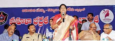 Ensure safety of women: Andhra Pradesh Women’s Commission Chairperson Nannapaneni Rajakumari