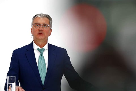 In this Thursday, March 15, 2018 file photo, Rupert Stadler, CEO of German car producer Audi, briefs the media during the annual press conference in Ingolstadt, Germany. | AP