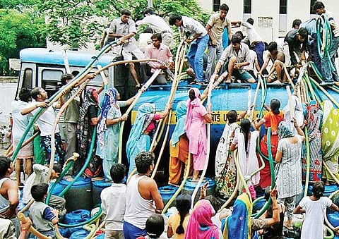 Ground reality of water scarcity in Delhi