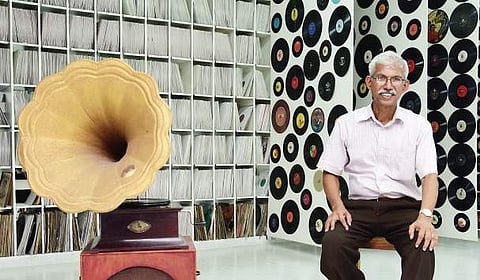 Sunny Mathew at his Gramophone Museum  Albin Mathew