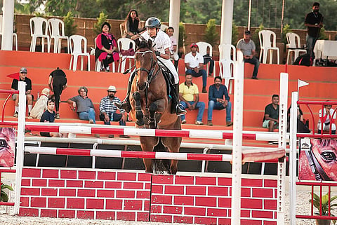 Anirudh Krishna at the 8th edition  of Equestrian Premier League