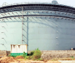 Representational image. The huge crude oil storage tank at MRPL plant | Express Photo