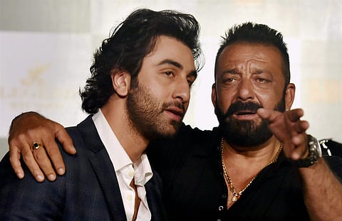 Ranbir Kapoor and Sanjay Dutt (PTI File Photo)