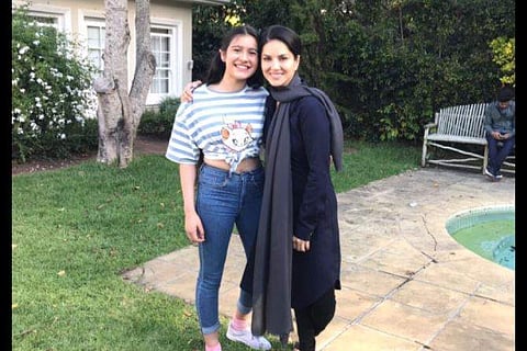 Sunny Leone and Rysa Saujani (Twitter Photo)