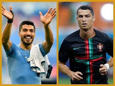 Luis Suarez and Cristiano Ronaldo now will renew their club rivalry at the international level (AP Images)