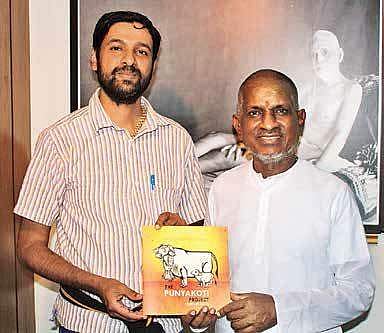 Ravi Shankar V with  music director Ilaiyaraaja