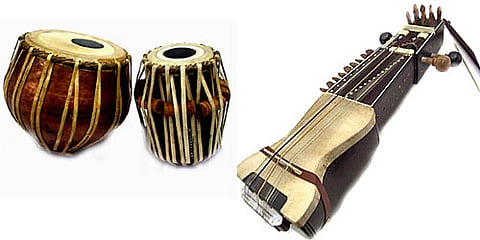 Tabla and Sarangi, the classical musical instruments. (used for representational purpose only)