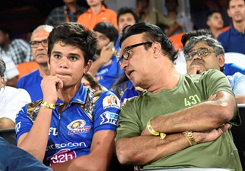Arjun Tendulkar and Music composer Annu Malik.| File PTI