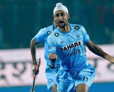 Indian hockey star Mandeep Singh (Photo | Hockey India Twitter)