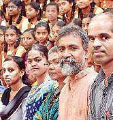 Dr Channa Raju with children at the Anjana Vidya Kendra | pandarinath b