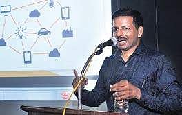 K Viju addresing the seminar at Public Library on Monday  A Sanesh