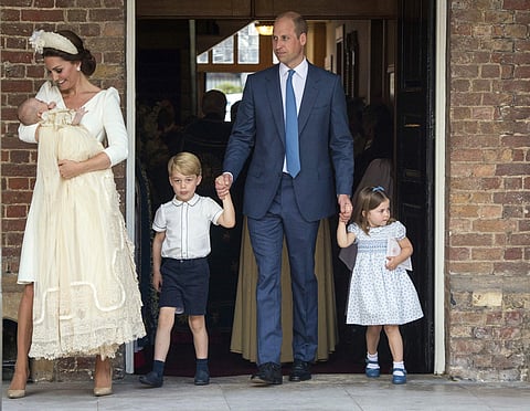 The third child of Prince William and wife Kate was christened at Chapel Royal, St James's Palace, London, on July 9, 2018. The service for Prince Louis was attended by guests including Prince Charles and his wife Camilla, and newlyweds Prince Harry and M